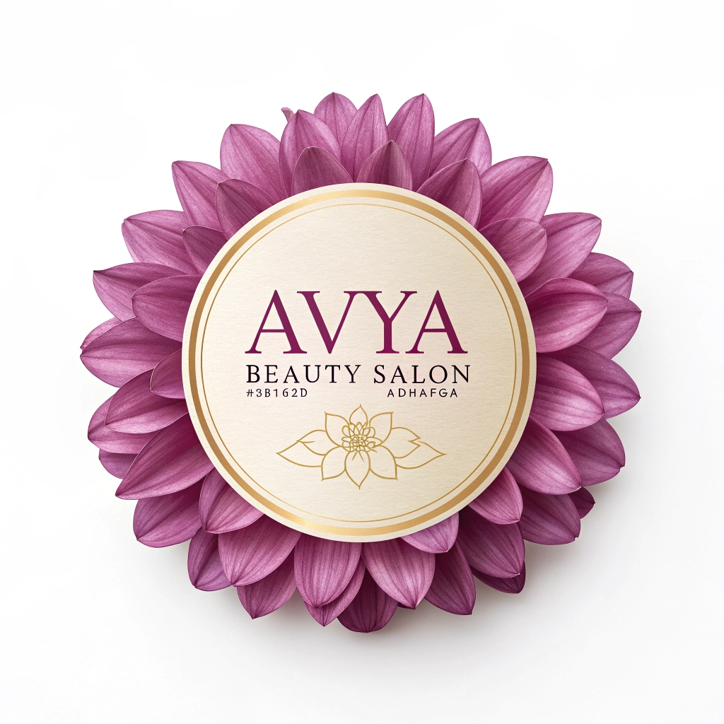 Avya Beauty Salon Logo Avya Beauty Salon Logo